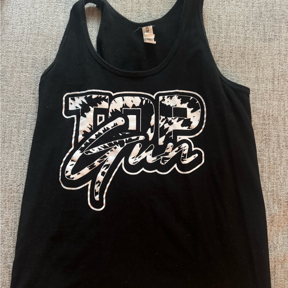 Black Top Gun Tank Top